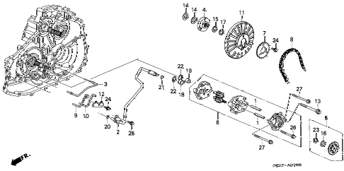 1998 civic HX 2 DOOR CVT CVT OIL PUMP diagram 1998 civic HX 2 DOOR CVT CVT OIL PUMP diagram