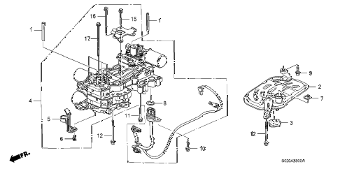1997 civic HX 2 DOOR CVT CVT MAIN VALVE BODY diagram 1997 civic HX 2 DOOR CVT CVT MAIN VALVE BODY diagram