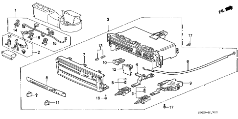 1996 civic DX 2 DOOR 5MT HEATER CONTROL (1) diagram 1996 civic DX 2 DOOR 5MT HEATER CONTROL (1) diagram