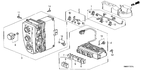 2000 civic HX 2 DOOR 5MT HEATER CONTROL (2) diagram 2000 civic HX 2 DOOR 5MT HEATER CONTROL (2) diagram