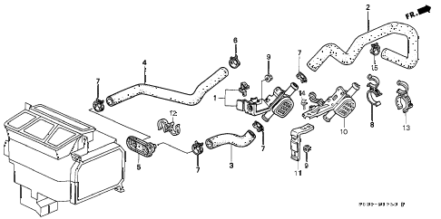 1997 civic DX 2 DOOR 5MT WATER VALVE diagram 1997 civic DX 2 DOOR 5MT WATER VALVE diagram