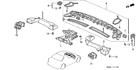 1997 civic EX 2 DOOR 4AT DUCT diagram 1997 civic EX 2 DOOR 4AT DUCT diagram