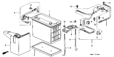 1996 civic CX 3 DOOR 5MT BATTERY diagram 1996 civic CX 3 DOOR 5MT BATTERY diagram