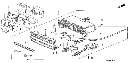 1997 civic DX 3 DOOR 5MT HEATER CONTROL (1) diagram 1997 civic DX 3 DOOR 5MT HEATER CONTROL (1) diagram