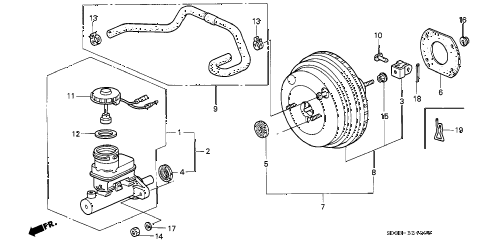 1996 civic CX 3 DOOR 5MT MASTER POWER diagram 1996 civic CX 3 DOOR 5MT MASTER POWER diagram