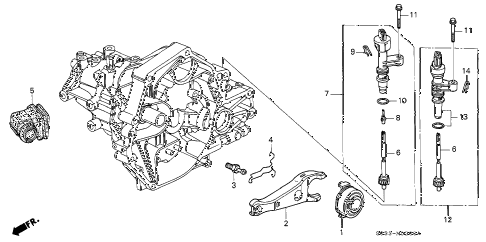 1996 civic CX 3 DOOR 5MT MT CLUTCH RELEASE diagram 1996 civic CX 3 DOOR 5MT MT CLUTCH RELEASE diagram