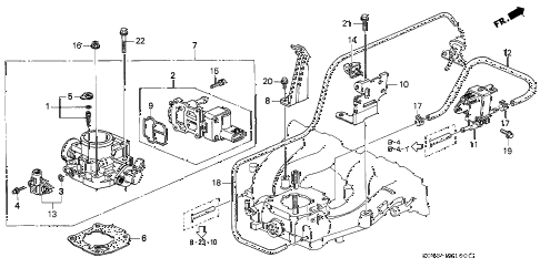 1996 civic LX 4 DOOR 5MT THROTTLE BODY (1) diagram 1996 civic LX 4 DOOR 5MT THROTTLE BODY (1) diagram