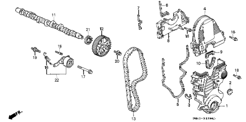 1996 civic DX 4 DOOR 4AT CAMSHAFT - TIMING BELT diagram 1996 civic DX 4 DOOR 4AT CAMSHAFT - TIMING BELT diagram