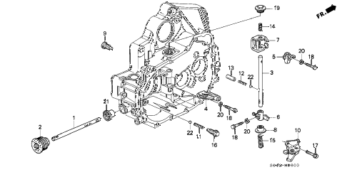 1997 civic LX(A/C) 4 DOOR 5MT MT SHIFT ROD - SHIFT HOLDER diagram 1997 civic LX(A/C) 4 DOOR 5MT MT SHIFT ROD - SHIFT HOLDER diagram