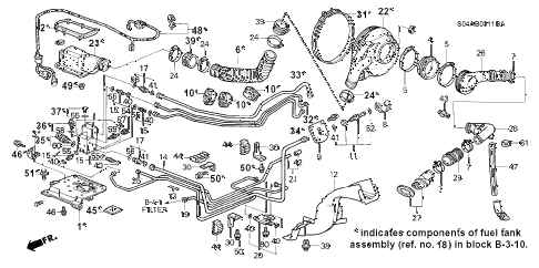 1999 civic GX 4 DOOR 4AT FUEL TANK (CNG COMPONENT PARTS) diagram 1999 civic GX 4 DOOR 4AT FUEL TANK (CNG COMPONENT PARTS) diagram
