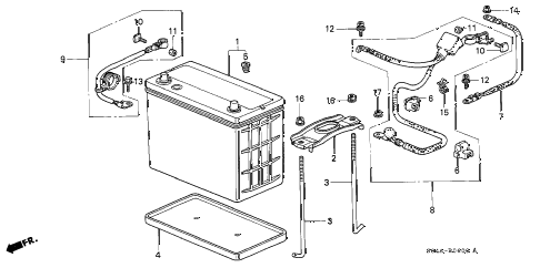 1998 civic GX(ABS) 4 DOOR 4AT BATTERY diagram 1998 civic GX(ABS) 4 DOOR 4AT BATTERY diagram