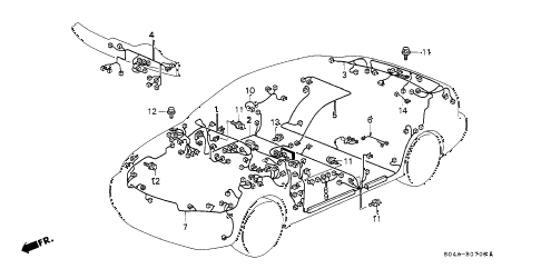 1999 civic LX 4 DOOR 5MT WIRE HARNESS diagram 1999 civic LX 4 DOOR 5MT WIRE HARNESS diagram