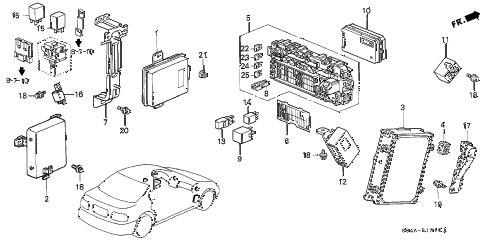 2000 civic EX 4 DOOR 5MT CONTROL UNIT (CABIN) diagram 2000 civic EX 4 DOOR 5MT CONTROL UNIT (CABIN) diagram
