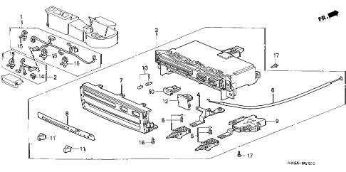 1998 civic LX 4 DOOR 5MT HEATER CONTROL (1) diagram 1998 civic LX 4 DOOR 5MT HEATER CONTROL (1) diagram