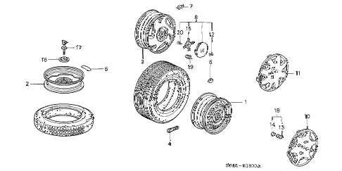 1999 civic GX 4 DOOR 4AT WHEELS diagram 1999 civic GX 4 DOOR 4AT WHEELS diagram