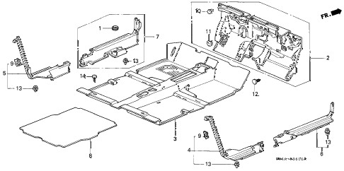 1999 civic LX 4 DOOR 5MT FLOOR MAT diagram 1999 civic LX 4 DOOR 5MT FLOOR MAT diagram