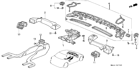 1999 civic LX 4 DOOR 5MT DUCT diagram 1999 civic LX 4 DOOR 5MT DUCT diagram