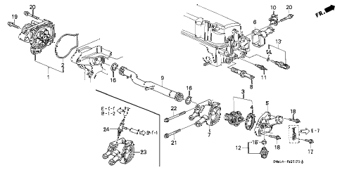 2000 civic EX 4 DOOR 5MT WATER PUMP - THERMOSTAT diagram 2000 civic EX 4 DOOR 5MT WATER PUMP - THERMOSTAT diagram