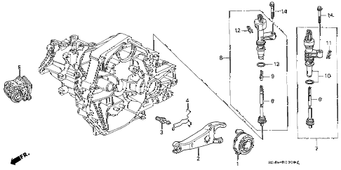 1999 civic LX 4 DOOR 5MT MT CLUTCH RELEASE diagram 1999 civic LX 4 DOOR 5MT MT CLUTCH RELEASE diagram