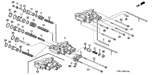 2000 cr-v EX(SUZUKA) 5 DOOR 4AT AT SERVO BODY diagram 2000 cr-v EX(SUZUKA) 5 DOOR 4AT AT SERVO BODY diagram