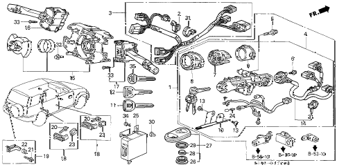 2000 cr-v SE 5 DOOR 4AT COMBINATION SWITCH diagram 2000 cr-v SE 5 DOOR 4AT COMBINATION SWITCH diagram