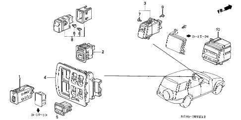 1999 cr-v EX 5 DOOR 4AT SWITCH diagram 1999 cr-v EX 5 DOOR 4AT SWITCH diagram
