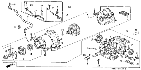 2000 cr-v LX(4WD) 5 DOOR 4AT REAR DIFFERENTIAL diagram 2000 cr-v LX(4WD) 5 DOOR 4AT REAR DIFFERENTIAL diagram