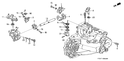 2000 cr-v LX(4WD,SUZUKA) 5 DOOR 5MT MT SHIFT ARM diagram 2000 cr-v LX(4WD,SUZUKA) 5 DOOR 5MT MT SHIFT ARM diagram