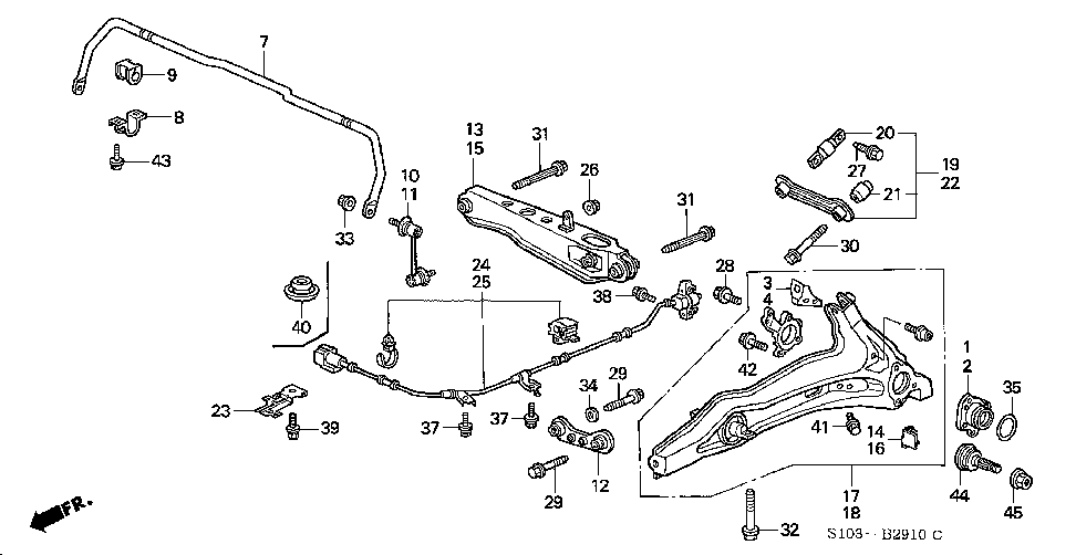 1997 Honda crv parts catalog