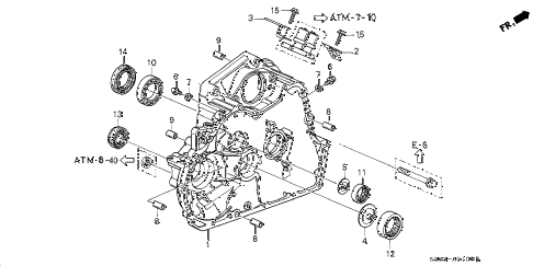 2000 prelude BASE 2 DOOR 4AT AT TORQUE CONVERTER HOUSING diagram 2000 prelude BASE 2 DOOR 4AT AT TORQUE CONVERTER HOUSING diagram