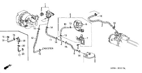 1997 prelude BASE 2 DOOR 5MT CONTROL DEVICE diagram 1997 prelude BASE 2 DOOR 5MT CONTROL DEVICE diagram