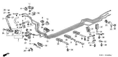 2001 prelude BASE 2 DOOR 4AT FUEL PIPE (2) diagram 2001 prelude BASE 2 DOOR 4AT FUEL PIPE (2) diagram