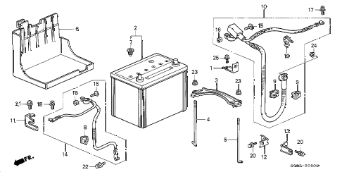 1999 prelude TYPESH 2 DOOR 5MT BATTERY diagram 1999 prelude TYPESH 2 DOOR 5MT BATTERY diagram