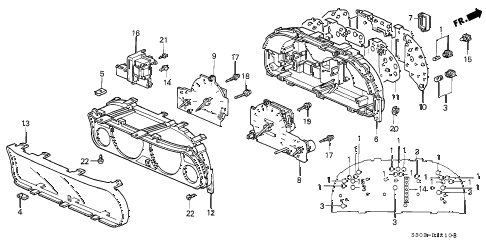 2000 prelude BASE 2 DOOR 5MT METER COMPONENTS (NIPPON SEIKI) diagram 2000 prelude BASE 2 DOOR 5MT METER COMPONENTS (NIPPON SEIKI) diagram