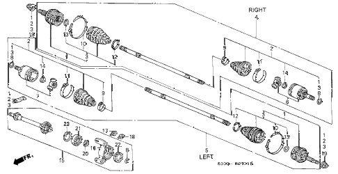 2001 prelude BASE 2 DOOR 4AT DRIVESHAFT - HALF SHAFT (2) diagram 2001 prelude BASE 2 DOOR 4AT DRIVESHAFT - HALF SHAFT (2) diagram