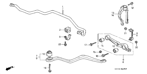 1999 prelude TYPESH 2 DOOR 5MT FRONT LOWER ARM (2) diagram 1999 prelude TYPESH 2 DOOR 5MT FRONT LOWER ARM (2) diagram