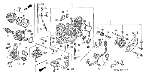 1997 prelude BASE 2 DOOR 5MT OIL PUMP - OIL STRAINER diagram 1997 prelude BASE 2 DOOR 5MT OIL PUMP - OIL STRAINER diagram