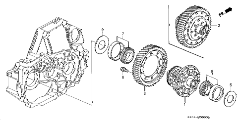 2000 prelude BASE 2 DOOR 5MT MT DIFFERENTIAL diagram 2000 prelude BASE 2 DOOR 5MT MT DIFFERENTIAL diagram