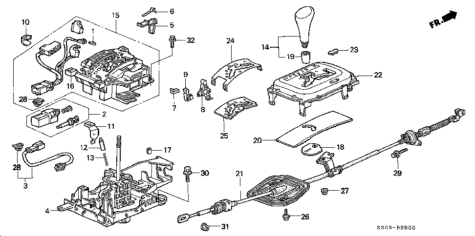 1998 Honda prelude door handle #4