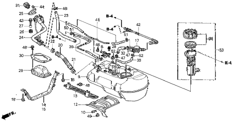 2003 insight DX 3 DOOR CVT FUEL TANK (CVT) diagram 2003 insight DX 3 DOOR CVT FUEL TANK (CVT) diagram