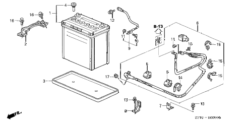 2001 insight DX(A/C) 3 DOOR 5MT BATTERY diagram 2001 insight DX(A/C) 3 DOOR 5MT BATTERY diagram