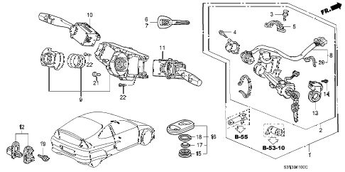 2002 insight DX 3 DOOR 5MT COMBINATION SWITCH diagram 2002 insight DX 3 DOOR 5MT COMBINATION SWITCH diagram
