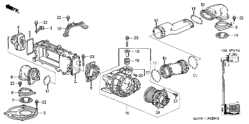 2003 insight DX 3 DOOR CVT IMA PDU COOLING UNIT diagram 2003 insight DX 3 DOOR CVT IMA PDU COOLING UNIT diagram
