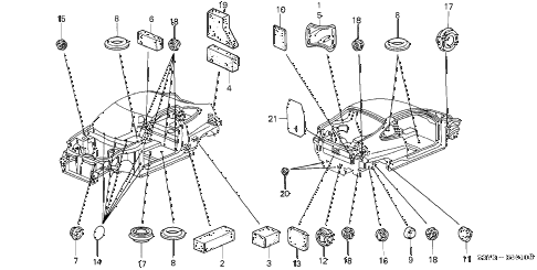 2000 insight DX 3 DOOR 5MT GROMMET diagram 2000 insight DX 3 DOOR 5MT GROMMET diagram