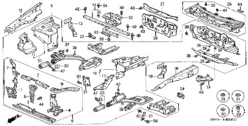 2001 insight DX 3 DOOR CVT FRONT BULKHEAD diagram 2001 insight DX 3 DOOR CVT FRONT BULKHEAD diagram