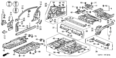 2003 insight DX 3 DOOR CVT INNER PANEL diagram 2003 insight DX 3 DOOR CVT INNER PANEL diagram