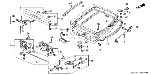 2002 insight DX 3 DOOR CVT TAILGATE diagram 2002 insight DX 3 DOOR CVT TAILGATE diagram