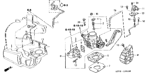 2000 insight DX 3 DOOR 5MT THROTTLE BODY diagram 2000 insight DX 3 DOOR 5MT THROTTLE BODY diagram