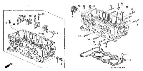 2001 insight DX 3 DOOR 5MT CYLINDER HEAD diagram 2001 insight DX 3 DOOR 5MT CYLINDER HEAD diagram