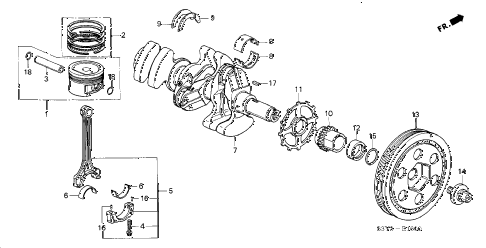 2001 insight DX 3 DOOR CVT PISTON - CRANKSHAFT diagram 2001 insight DX 3 DOOR CVT PISTON - CRANKSHAFT diagram